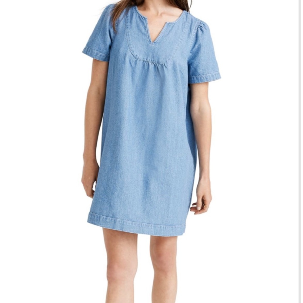 Madewell Denim Popover Swing Dress